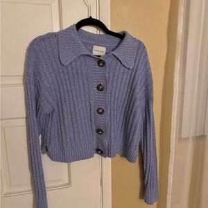 PINK ROSE Women's Blue Cardigan